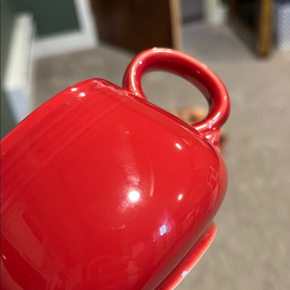 Scarlet Fiestaware Sugar and Creamer Set - Picture 7 of 8